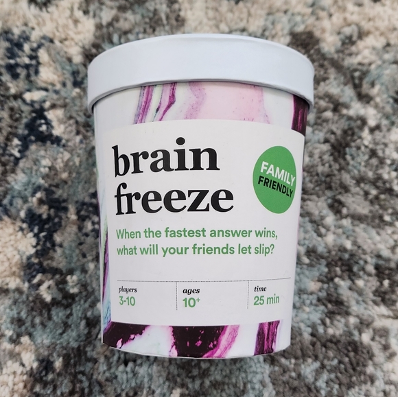 Brain Freeze Family Friendly Card Game Night 10+ 3-10 Players Cute Icecream Case - Picture 4 of 8